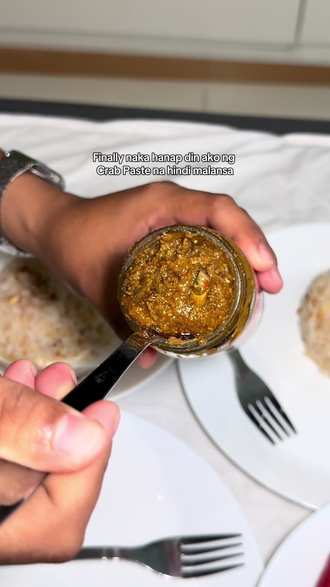 Grabe ang sarap, swear 🥹✋ #crabpaste #aligue #foodtiktok #foodie #puro #alimango #fypシ゚viral 