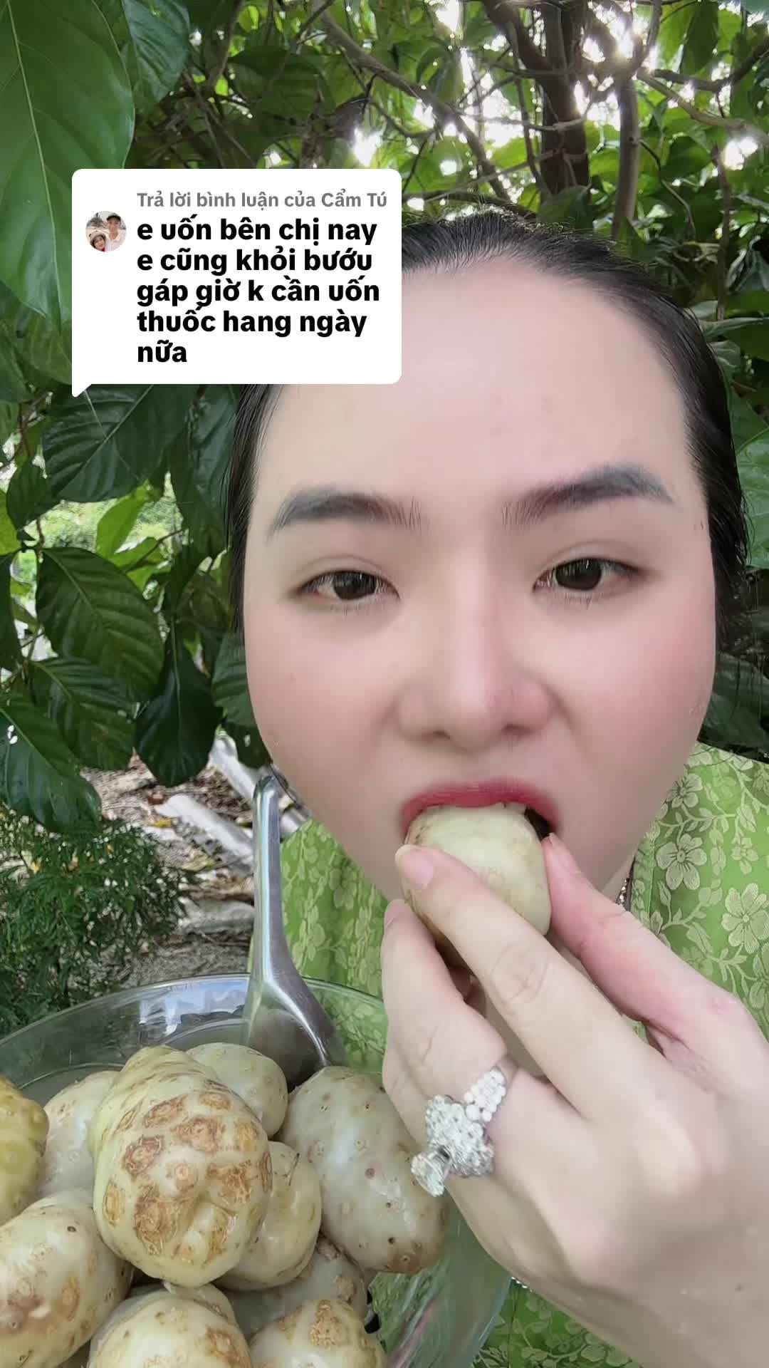 Trả lời @Cẩm Tú Trái nhàu ngâm đường cát vàng #baithuochaymoingay 