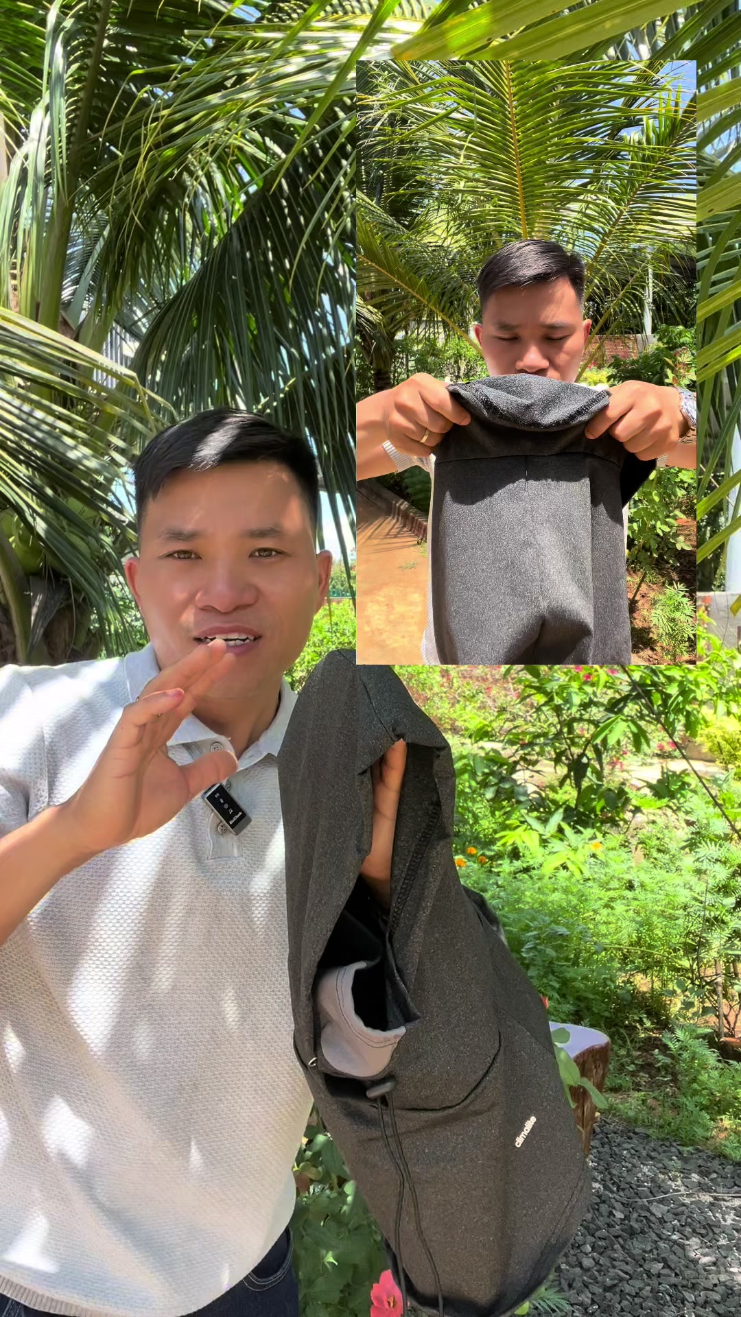 Mũ Chông Nắng 2 Lớp Ninja Này Đội Vào Quá Đẹp Và Mát Luôn#ongbonongdanreview #muchongnang #muchongnangkemkhautrang #mutrumdauninja #mutrumdau 