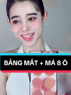 Bảng phấn mắt + má 8 ô màu xinh tiện lợi cho các chị em #xuhuongtiktok #makeup #trending