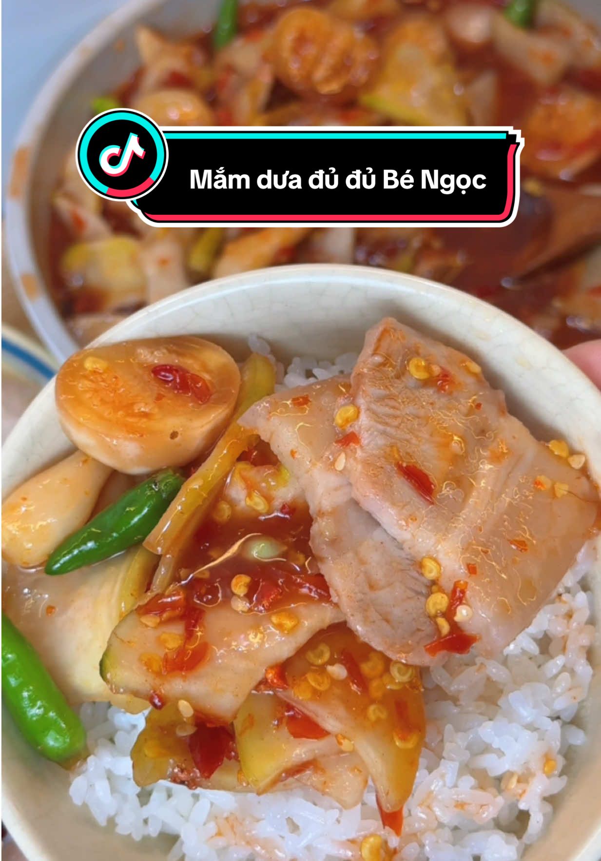 Mắm dưa đu đủ Bé Ngọc chính gốc huế , giòn thấm gia vị ngon lắm nè #nấuăncùngn👩🏻‍🍳 #ancungtiktok #review #mamduadudubengoc #mammientrung #mamduadudu #food #viral #mukbang 