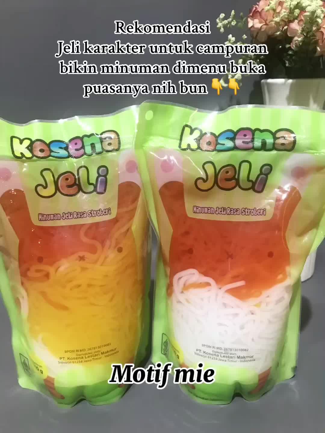 Toping tambahan yg berbentuk lucu2 nih bun. #jelykarakter #kosenajelly #topingescampur #menubukapuasa #bismillah 