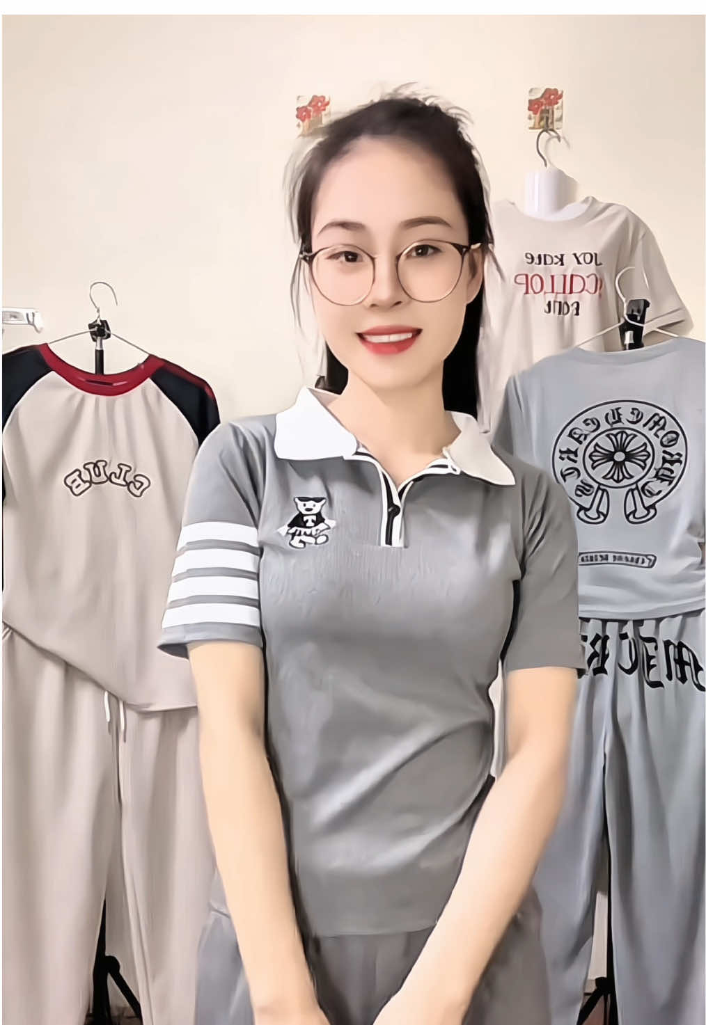 Set bộ áo cổ polo #thanhhuongm7 #bodoxinh #setboxinh #liveforthechallenge 