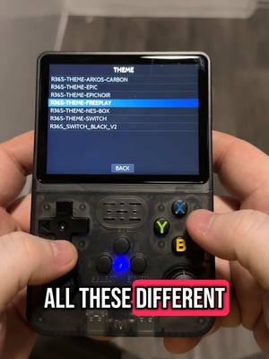 Ever wondered how to change the theme on the R36s Handheld Gaming Console? #r36s #onsalenow️️️🔥🔥🔥 #tiktokshop #retrogames