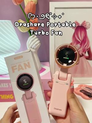 Stay refreshed anytime ♡♡♡ #orashare #turbofan #portablefan #foldablefan #orashareminifan #fyp #tiktokfinds 