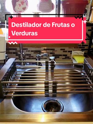 Estilador de verduras frutas o trastes lo.puedes poner fácilmente en tu fregadero de la cocina#rack #dishesrack #dishdryingrack #tiktokshop #tiktokshopfinds #tiktokshopcreatorpicks #spotligthfind 