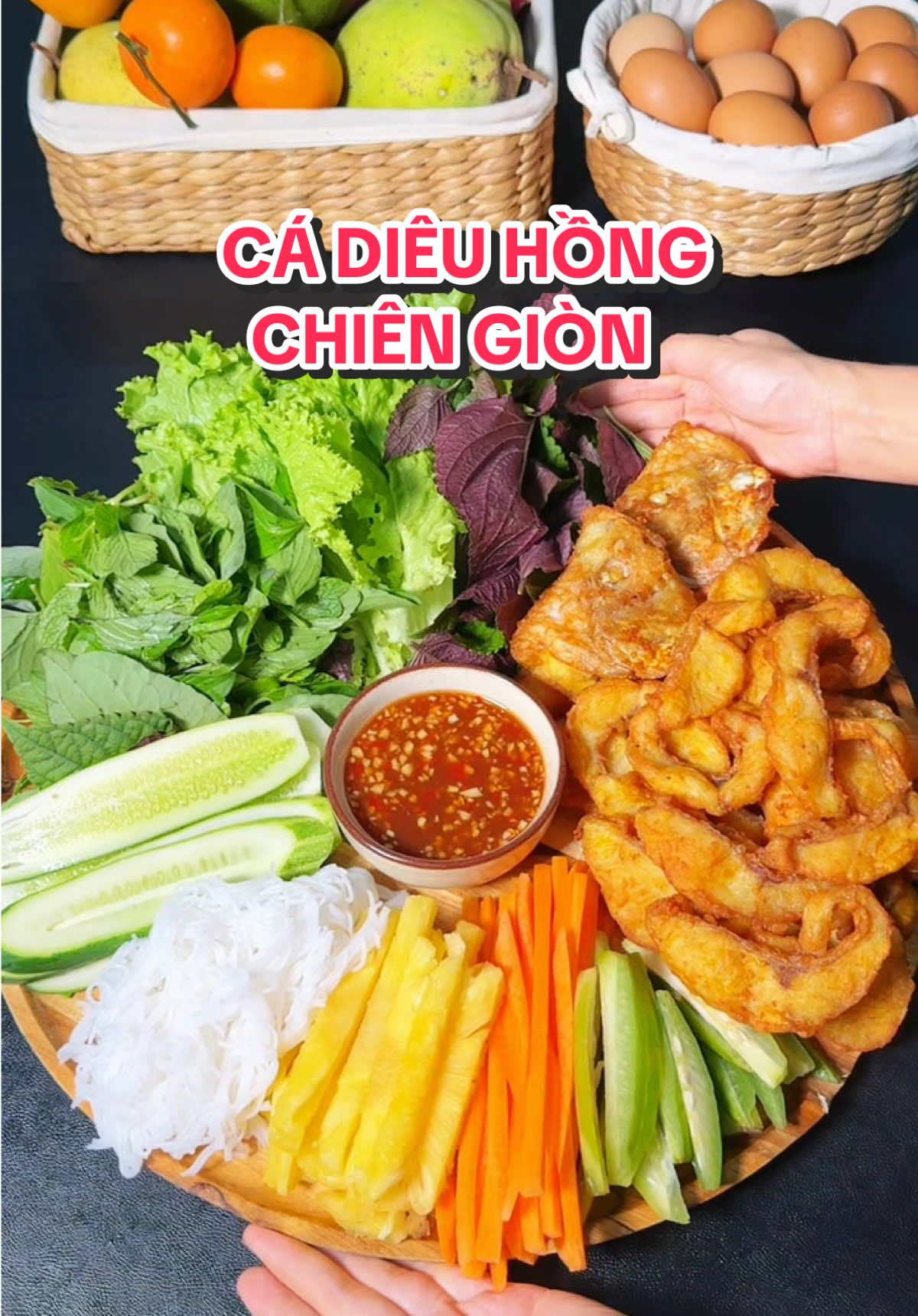 Cá diêu hồng chiên giòn #kenhcuamy 