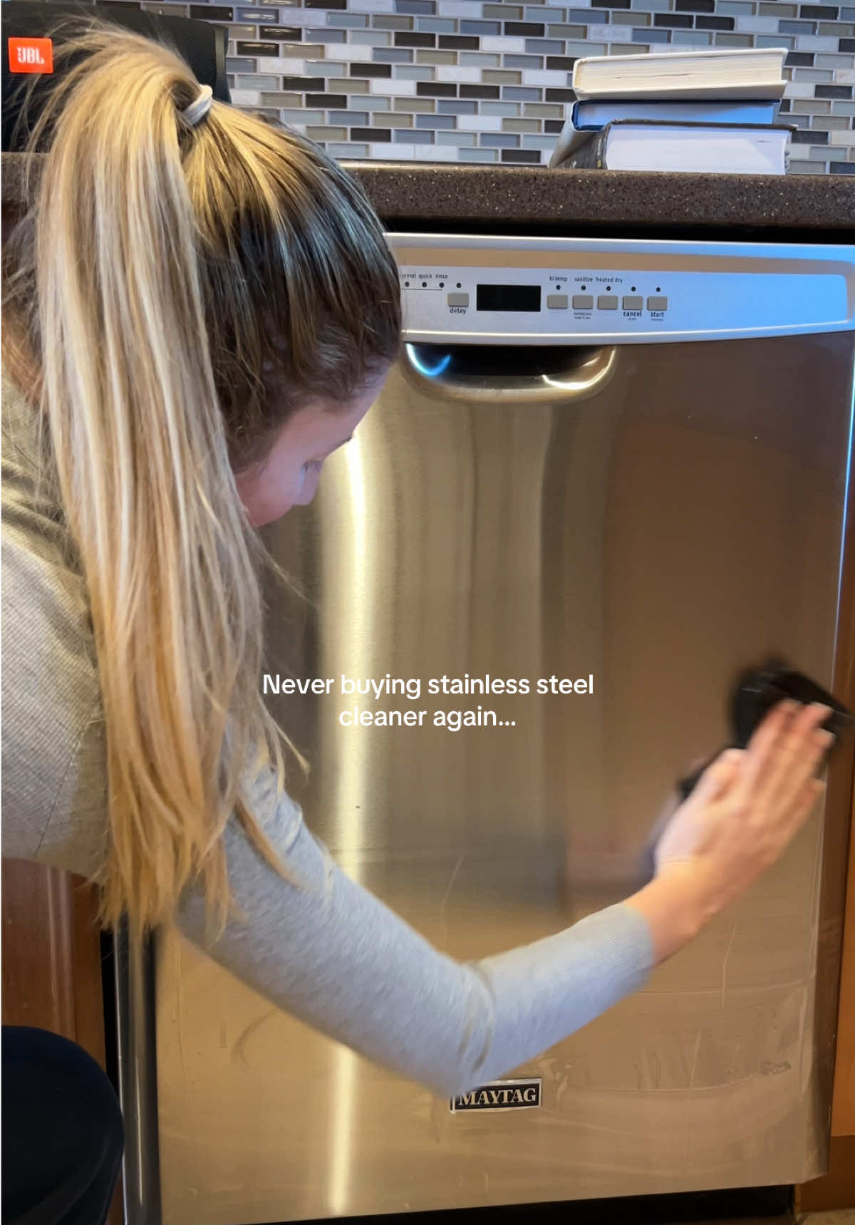 & it dries streak free every single time. These stainless steel cleaning cloths work like magic and theyre so cheap! #CleanTok #cleaningtiktok #cleaninghacks #tiktokmademebuyit #CleanTok