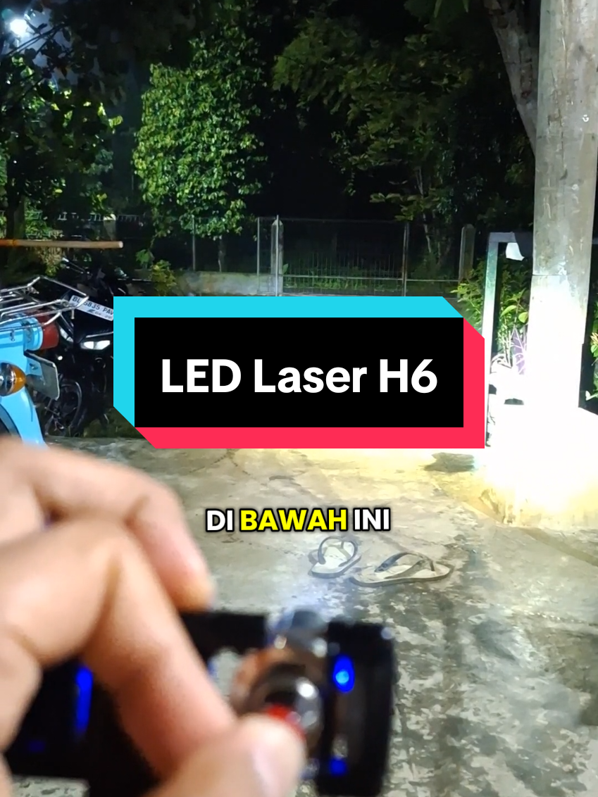 Lampu H6 Led laser #lampuh6 #lampuledlaser #lampuledcr7 