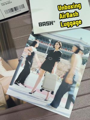 AirBash Luggage Unboxing! 🧳 @BASH Manila @Bea Alonzo  #AirBash #BashManila #carryon #bashtrunk #travelluggage #Luggage #Fyp 