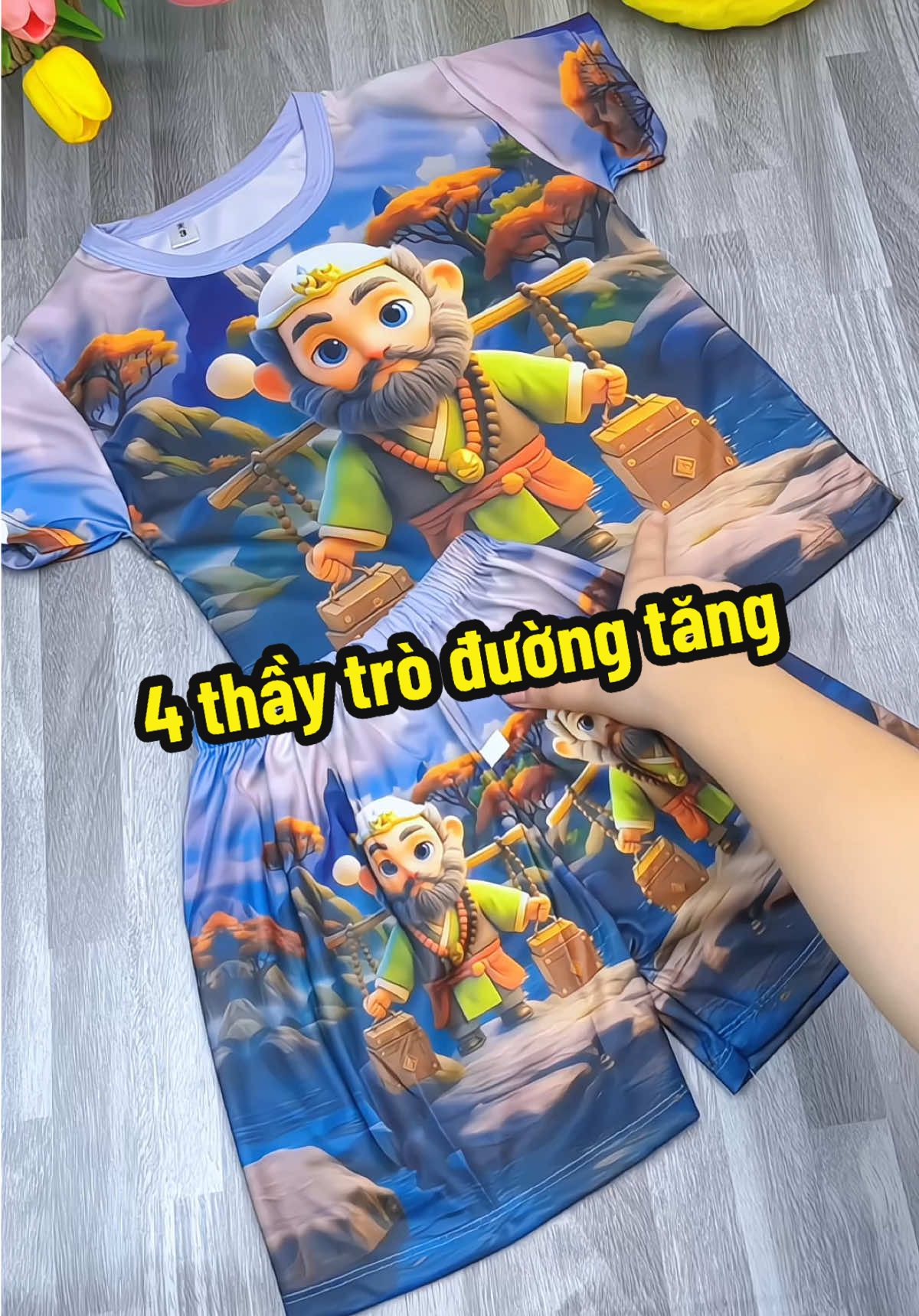 Combo 4 bộ thầy trò đường tăng đi thỉnh kinh #teakids #thoitrangtreem #quanaotreem #combo4bobetrai #4thaytroduongtang 