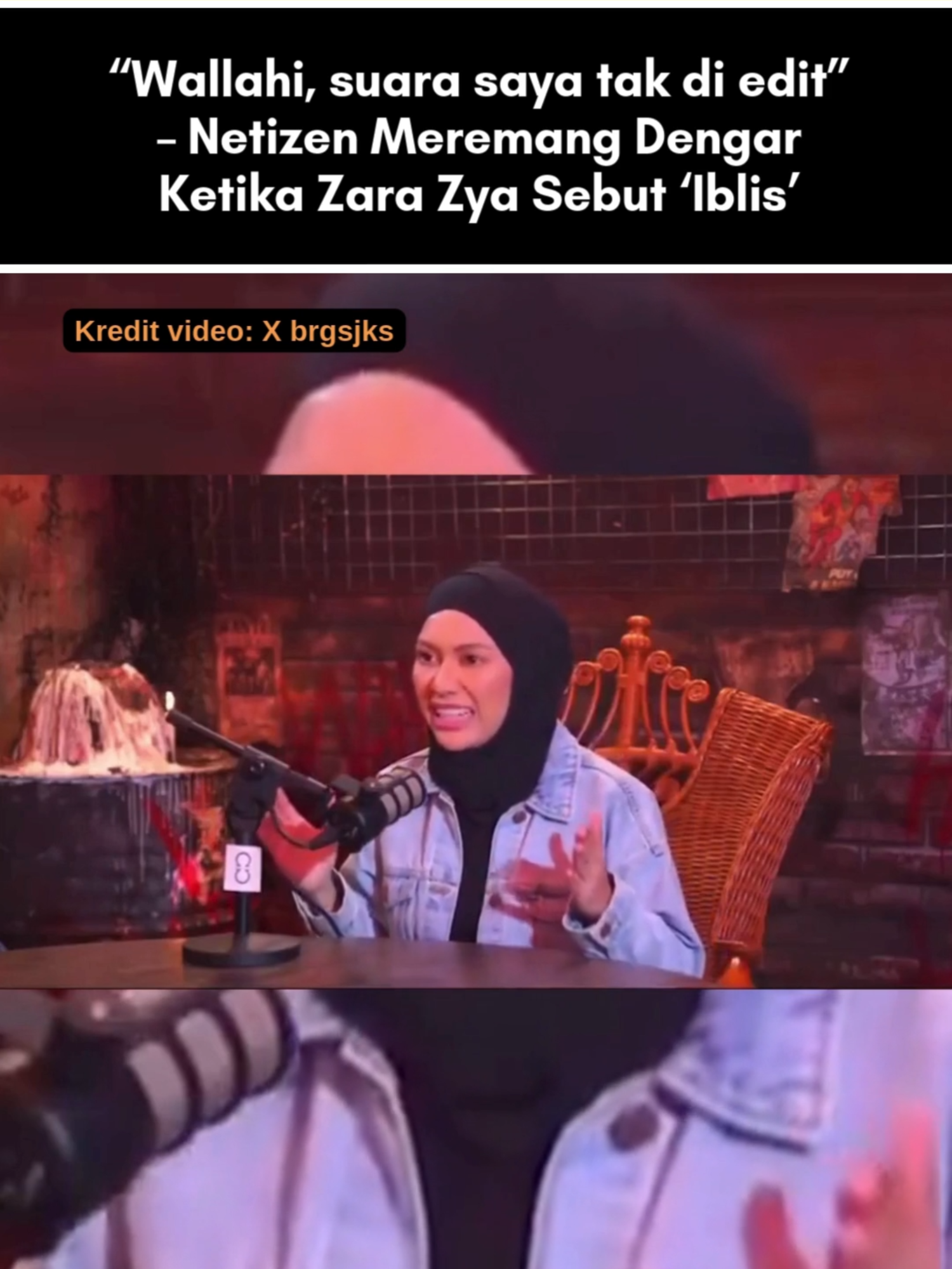 Pelakon dan pengacara, Zara Zya baru-baru ini muncul dalam sebuah podcast Di Sebalik Misteri, yang dikendalikan oleh usahawan kosmetik, Datuk Alha Alfa bersama Pak Ngah Kun di saluran YouTube. Zara Zya atau nama sebenarnya Zainurul Razia Mohd, 39, berkongsi pengalamannya diganggu makhluk halus sehingga membuatkannya boleh nampak segala jenis rupa makhluk ketika menjalani penggambaran di Bali, Indonesia sehingga perlu berubat selepas pulang ke Malaysia. Zara ketika itu sedang memberi gambaran sosok tubuh iblis turut terkejut apabila suaranya berubah menjadi garau secara tiba-tiba sewaktu sesi itu dirakam. Menurut Zara, suara yang keluar ketika menyebut perkataan iblis ketika sesi podcast tersebut tidak disunting sama sekali. Untuk berita penuh boleh baca di kotak hijau di atas Jangan lupa untuk Like, Comment. Share dan Follow Lobak Merah! 🧡 Terima Kasih! #fyp #fypシ #lobakmerahmy #beritaditiktok #viralstory #trending #trendingnewsmalaysia #ceritaviral #terkini #viralupdates #storyviral
