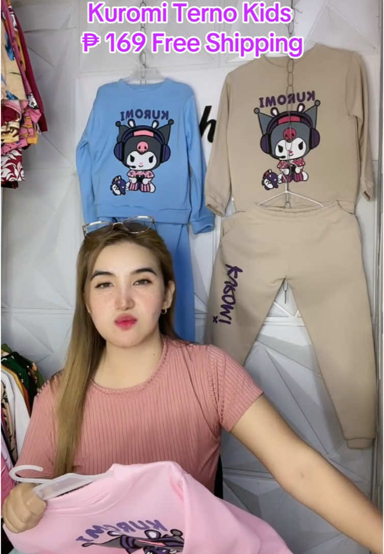 Kuromi Terno For Baby Girl. Checkout na bago pa kayo maubusan #kuromi #terno #kidsterno #cotton #pullover #jagger 