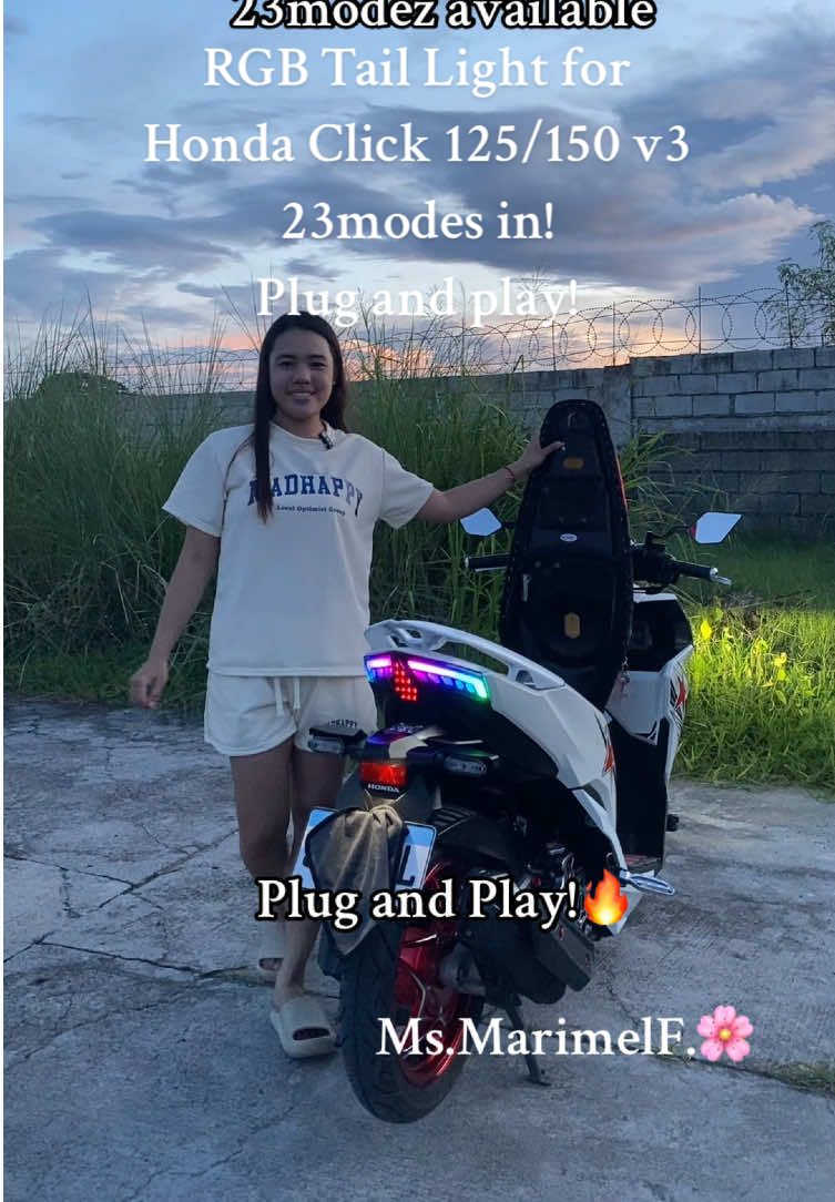 Upgraded RGB Tail Light for Honda Click 125 / 150 v3. 23 modes in! Plug and play boss! #rgbtaillight #RGBlights #vario #creatorsearchinsights #msmarimelf 
