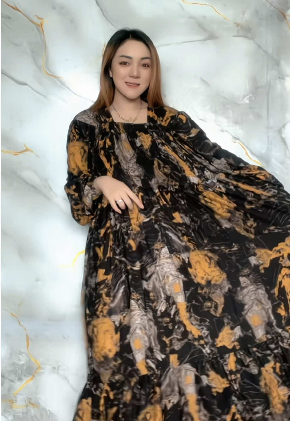 Motifnya mevvah elegant mahal🫵🤩 #fyp #dressjumbo #dastermotif #1212tiktokshopping #guncang1212 
