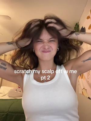 the one hair on my shirt is killing me #dandruffremovel #dermatillomania #scalpbuildup #scalppicking #scalpscratching #scalpasmr 