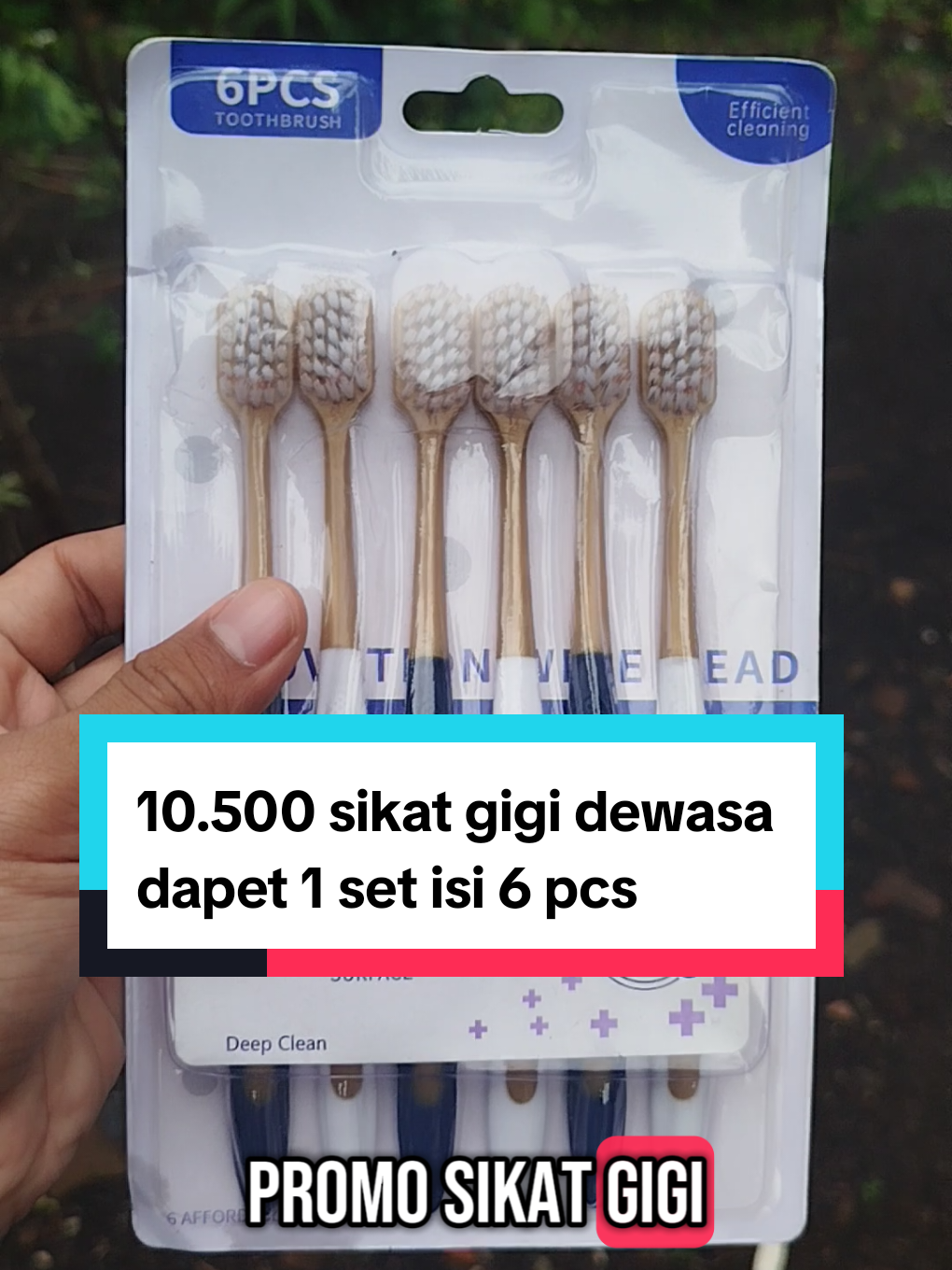 sikat gigi dewasa 1 set isi 6 pcs. bulunya lembut peganganya lentur tidak mudah patah yaa. beli sekarang ya jangan sampe kehabisan.  #sikatgigi #sikatgigimurah #promo #promosikatgigi #sikatgigidewasa #wibgajian  #promoguncang66 #gajian   #promospesial #gajian  #ambilpromonyasekarang  #semuabisaaffiliate #satukontentiaphari #guncang66spesialgajian  #guncanggajian #30harireviewproduk 