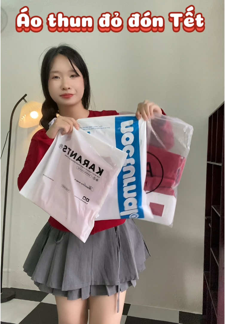 Áo đỏ cho Tết thiệt đỏo nhaa #review #unbox #aothun #Tetmacgi #abhouse #karants #nocturnal#viral 