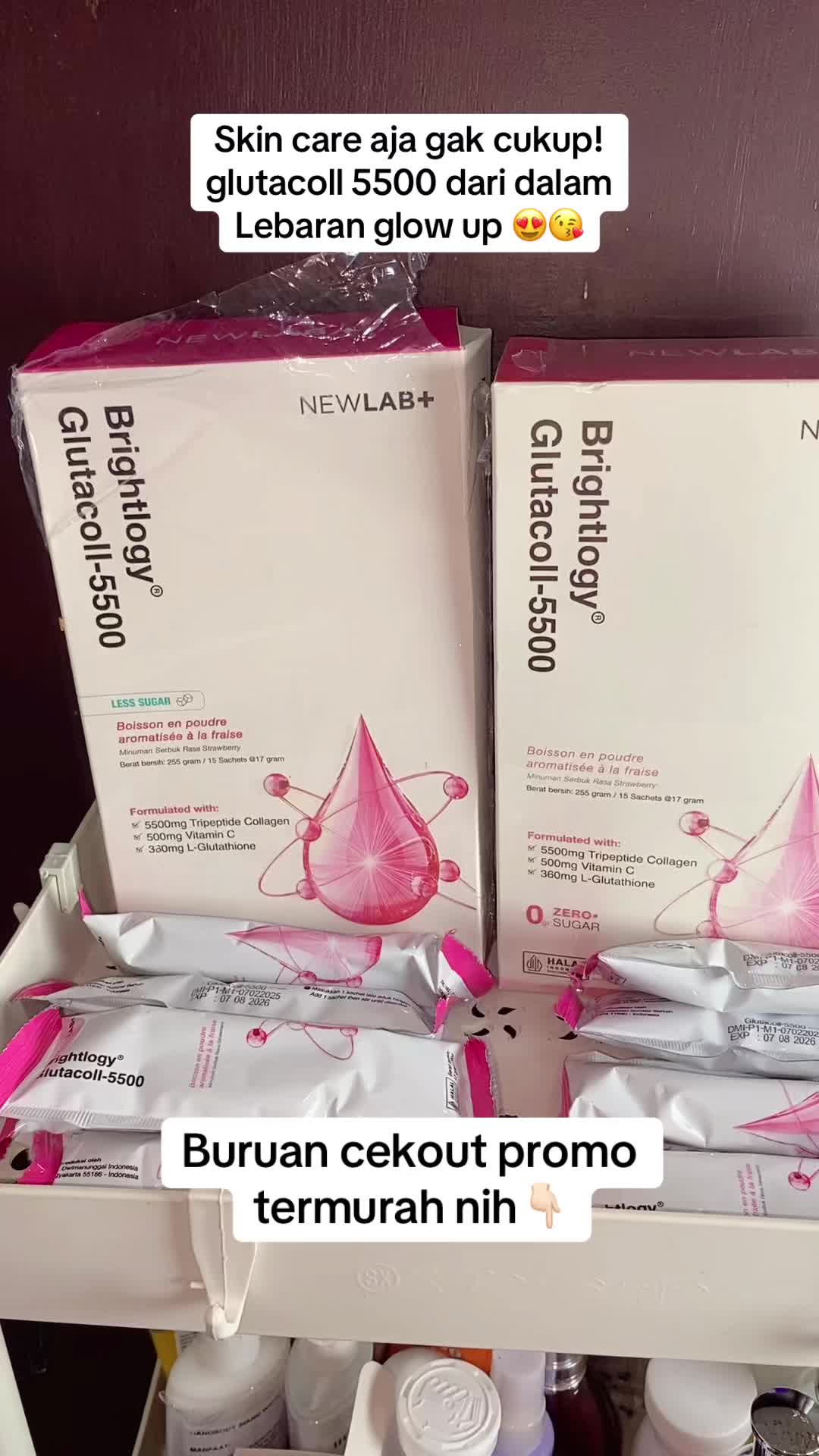 Newlab glutacoll 5500 kandungan paling lengkap😍#newlab #newlabcollagen #glutacoll5500newlab #fypage #fyppppppppppppppppppppppp #fypp 