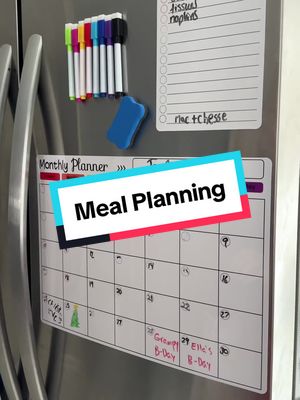 My goal is to use these magnetic calendars to help plan meals for the week. Im always stuck at 5pm wondering what we are going to eat so hopefully this helps save some money too #tiktokshop #ttsacl #tiktokshopreview #mealplanning #stayorganized #newyearsresolution #newyear2024 #getorganized