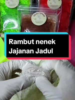 Sekarang bikin Gulali Tepung Rambut Nenek Bisa dibikin sendiri dirumah nih, nah ini Mimin kasih tau tutorial nya ya🤩untuk gulalinya tinggal beli di keranjang kuning, satu paket sama tepung nya😋 #rambutnenek #jajananjadul #gulalitepung #fyp #fypシ #fypシ゚viral