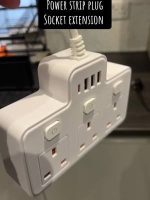 Power strip plug socket extension. #powerstrip #plugsocket #electric #powercable #plugextension #powersocket #home #office #gamingset #tiktokmademebuyit #spotlight #spotlightfinds #productreview