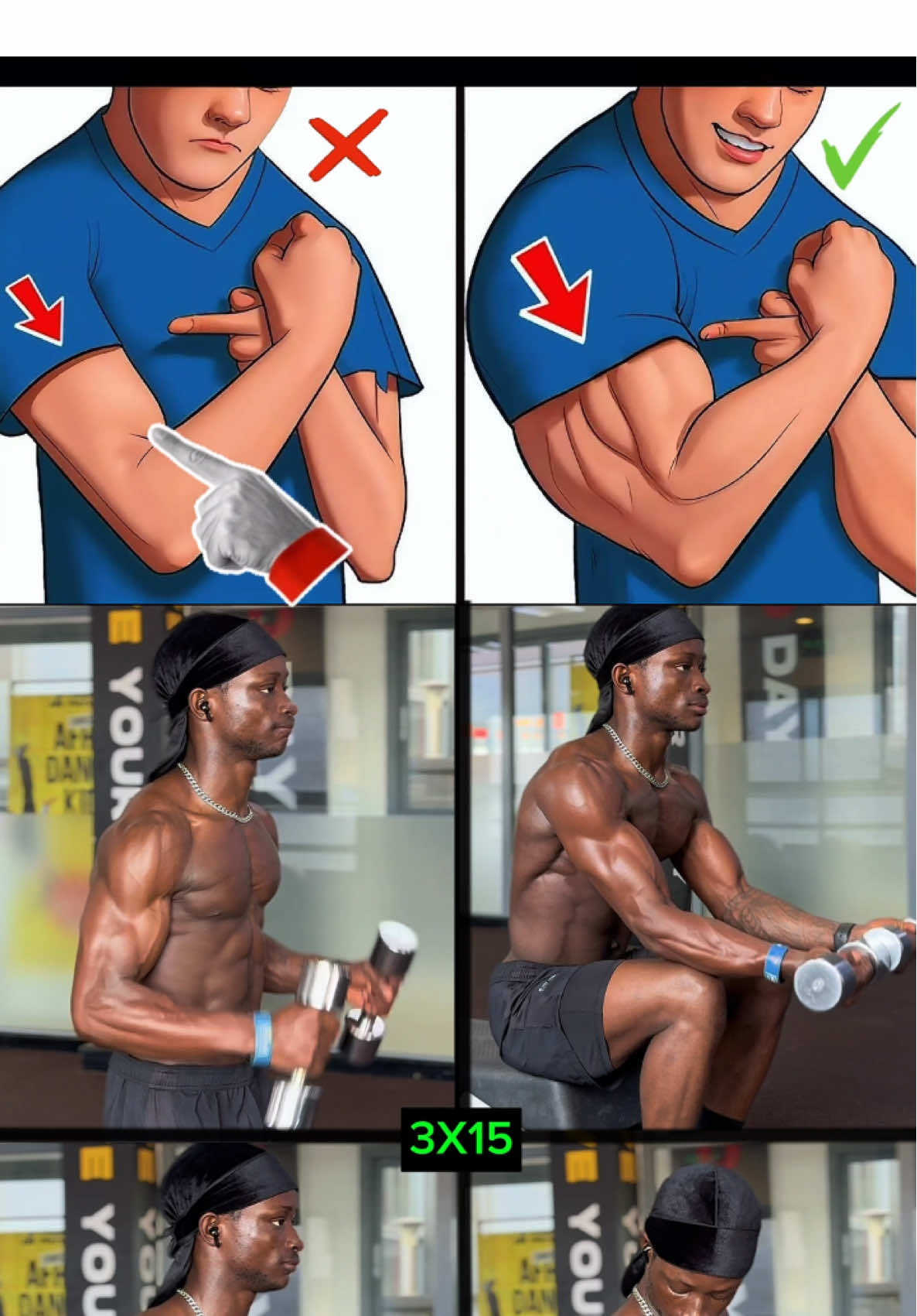 Dumbbell Arm workout 💪🏾 #arm #dumbbellworkout #armworkout #viral #trending 