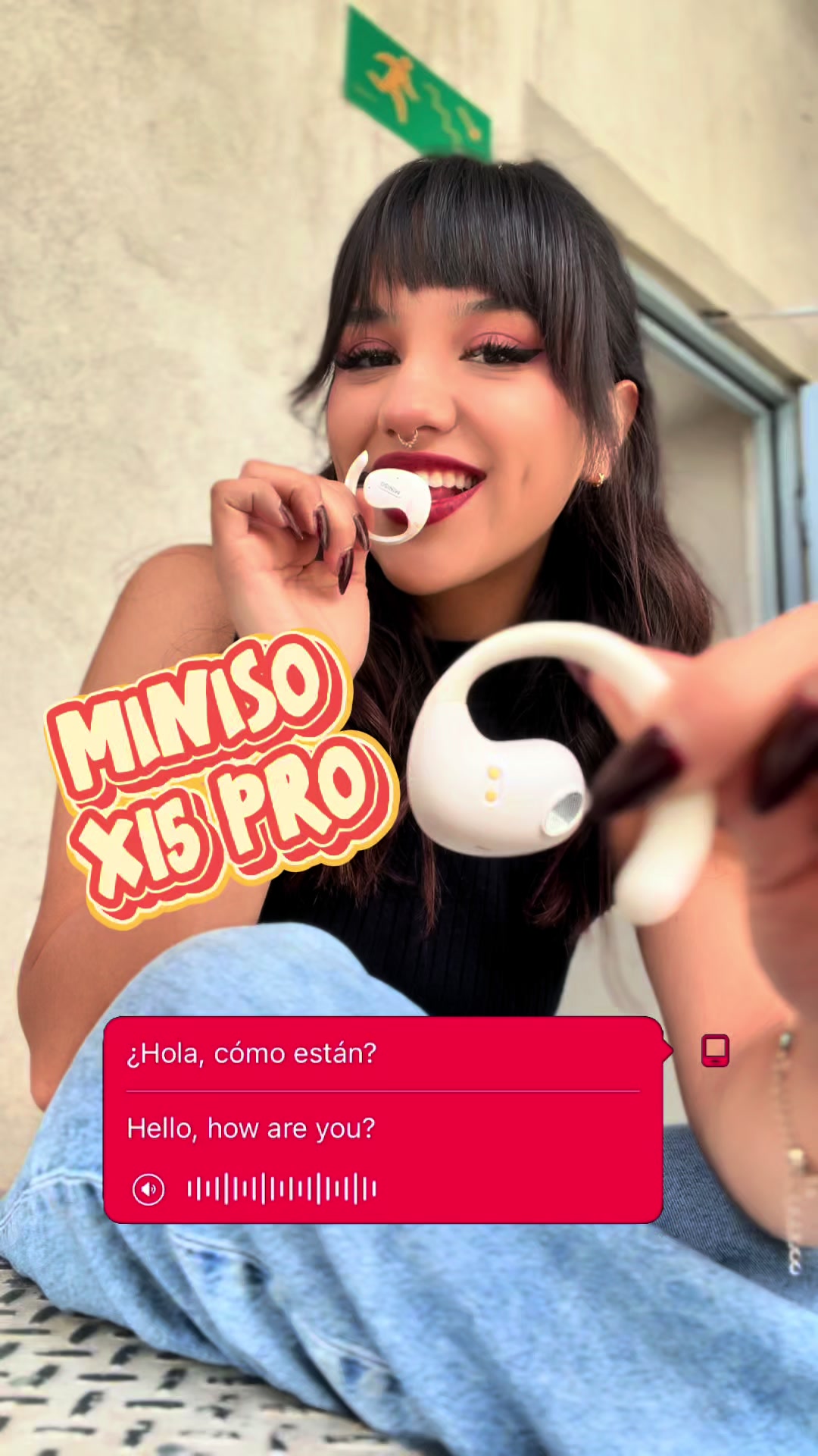 Los audífonos que me salvaron la vida! 😋💕 #miniso #x15pro #audifonos #traductor #earphones #minisoearbuds #fyp 
