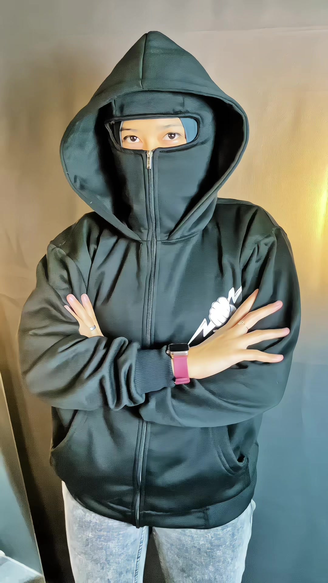 Sweater hoodie balaclava zipper #foryoupage #jaket #hoodie #balaclava #hoodies 