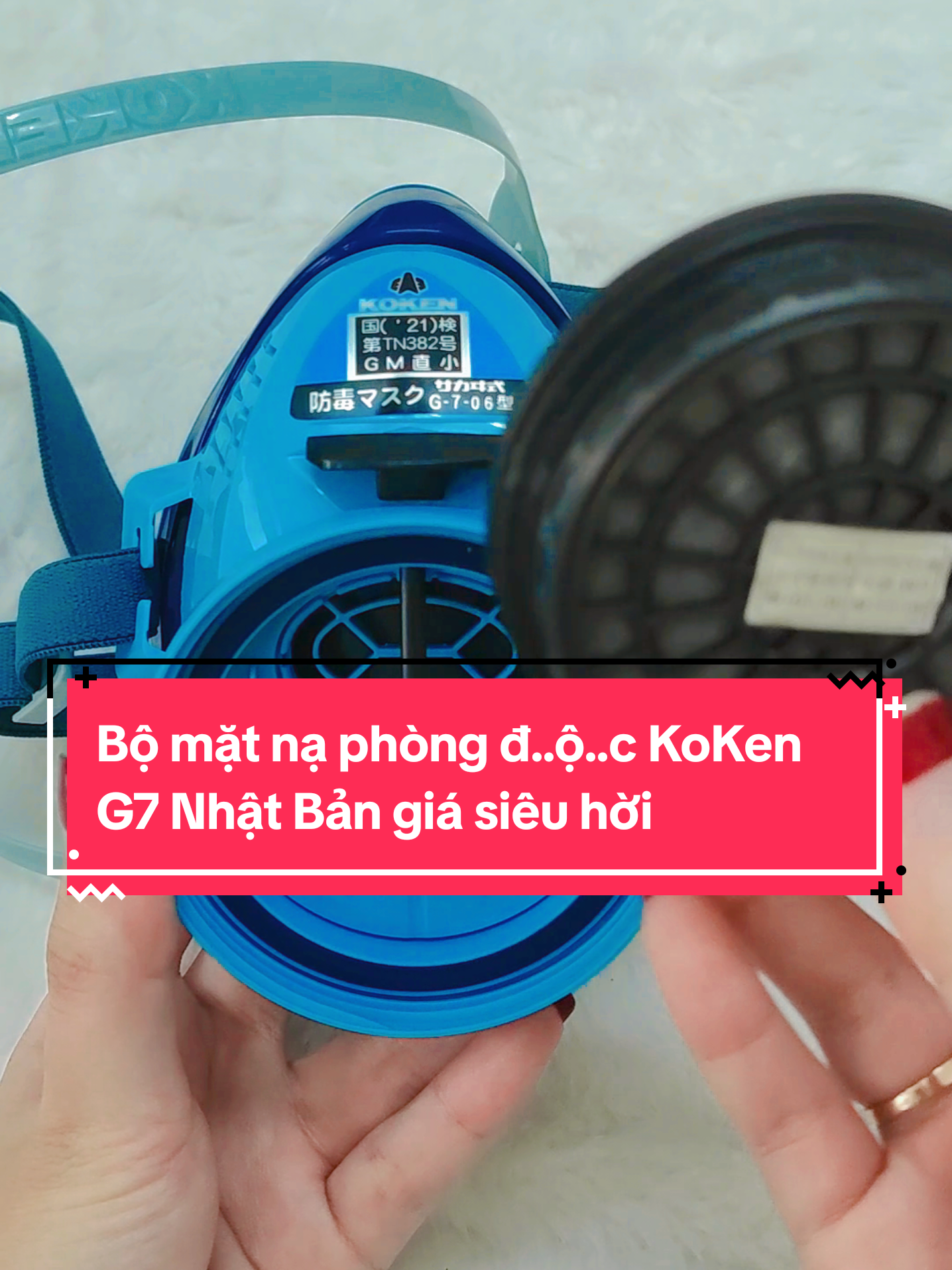 Bộ mặt nạ phòng đ..ộ..c KoKen G7 Nhật Bản zá siêu hời #matnaphongdoc #matnaphunthuoctrusau #matnasonpu #matnakokeng7 #kokeng7 