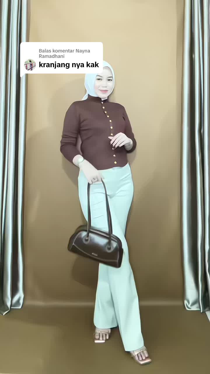 Membalas @Nayna Ramadhani spil outfit🤎 #fyp #ootdhijab #inspirasioutfit 
