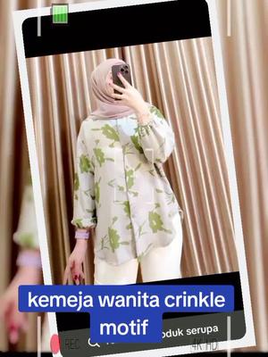 kemeja wanita crinkle motif #kemejawanitakekinian #kemejawanitaterbaru #kemejawanitaterlaris 