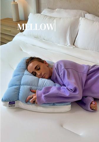 I just melt into this marshmallow pillow #mellowpillow #mellowpuffpillow #mellowsleep #hotelpillow #comfypillow 