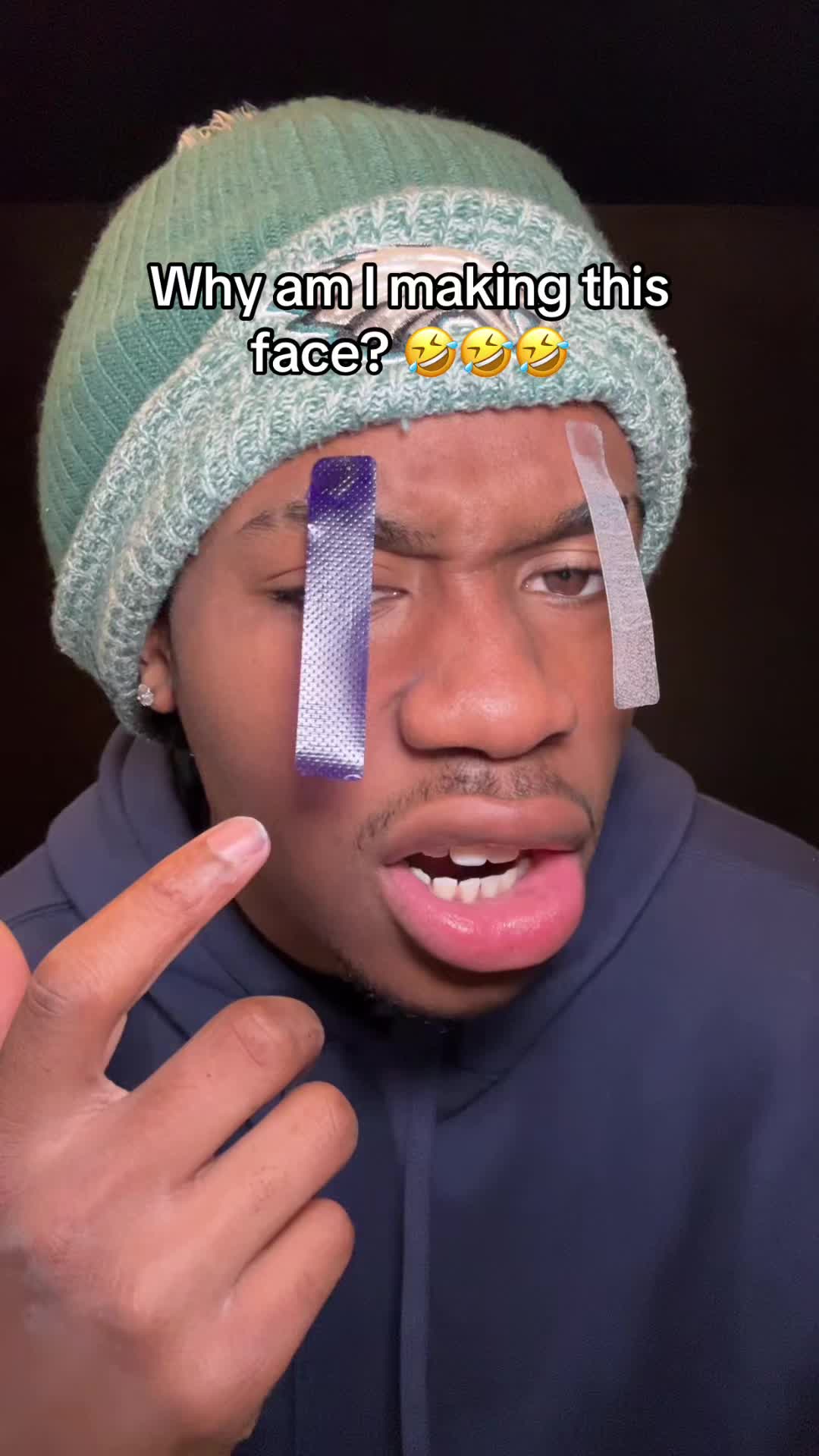 Yep..purple whitening strips for the win!↖️