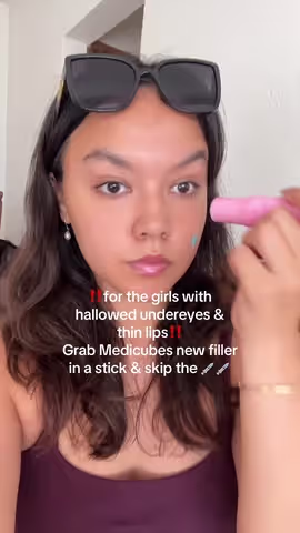 Bringing the LIFE back to my undereyes and lips 🤩💗✨ #volufiline #undereyebags #undereyecircles #medicube #medicubeskincare