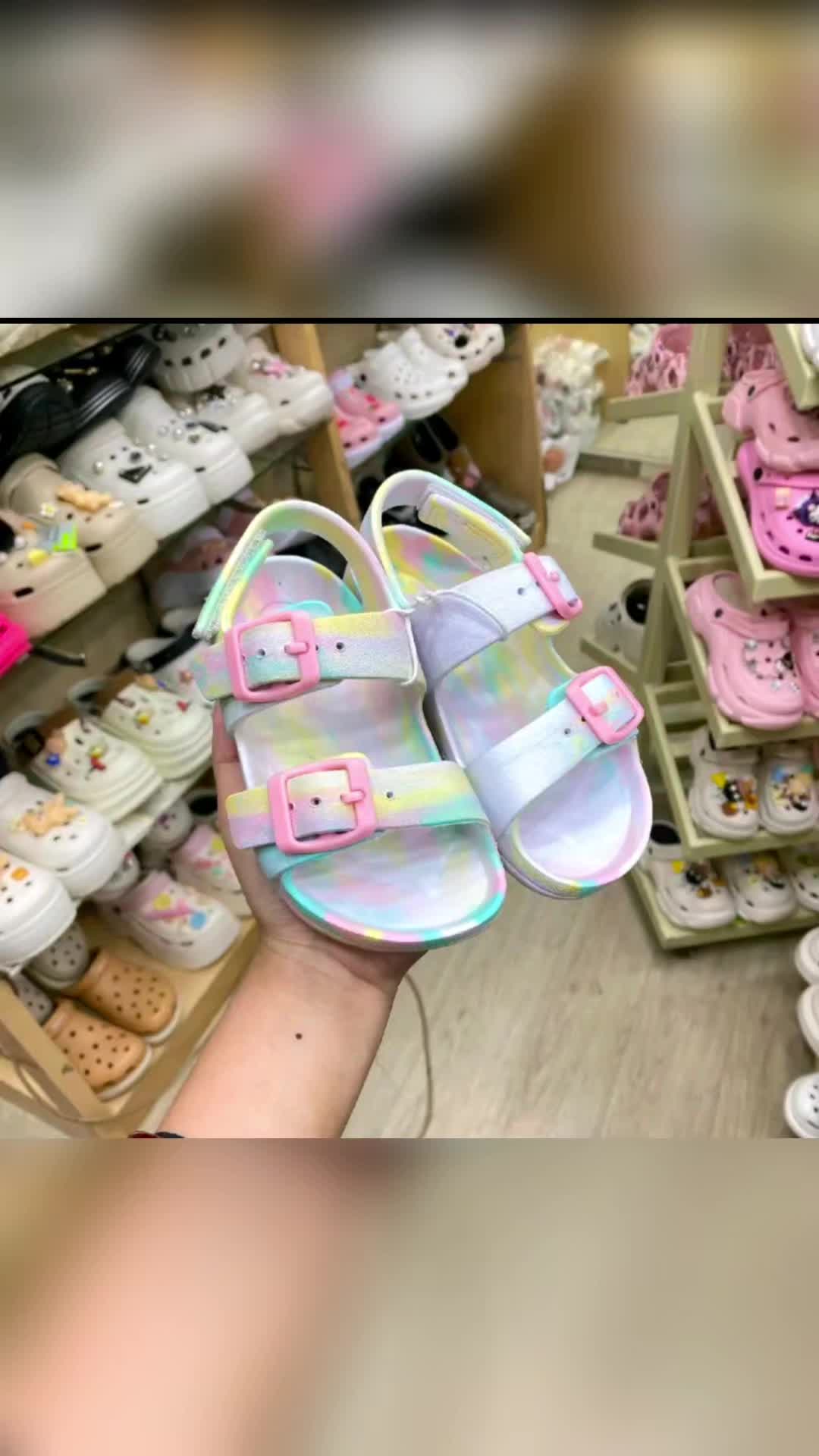 sandal anak fashion import ban dua gesper ringan#fyp #sandalanak #sandal 