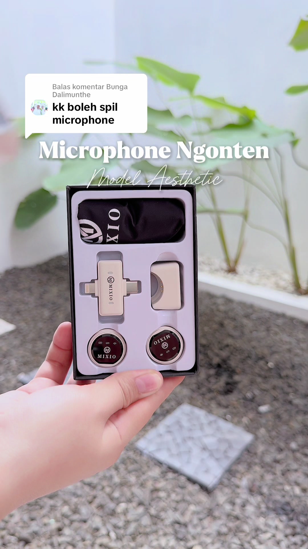 Membalas @Bunga Dalimunthe ada dikeranjang yaa , yg aku pakai ngonten dan livestream 😍 #satukontentiaphari  #microphone  #microphonewireless 