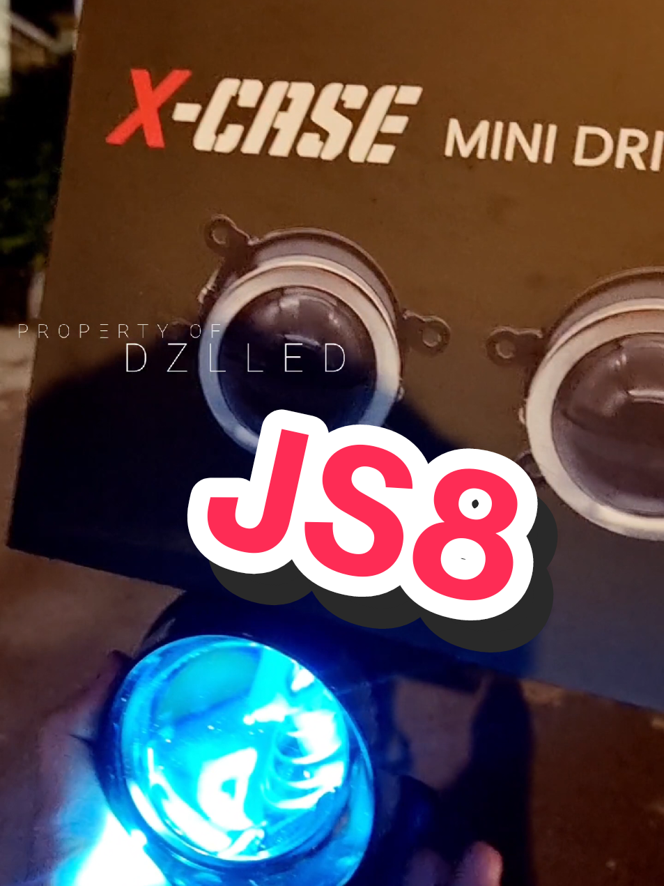 lampu foglamp biled 3 inch xcase js8 3 warna sudah ada devil sudah dapat breket toyota honda dan dapter universal #dzlled 