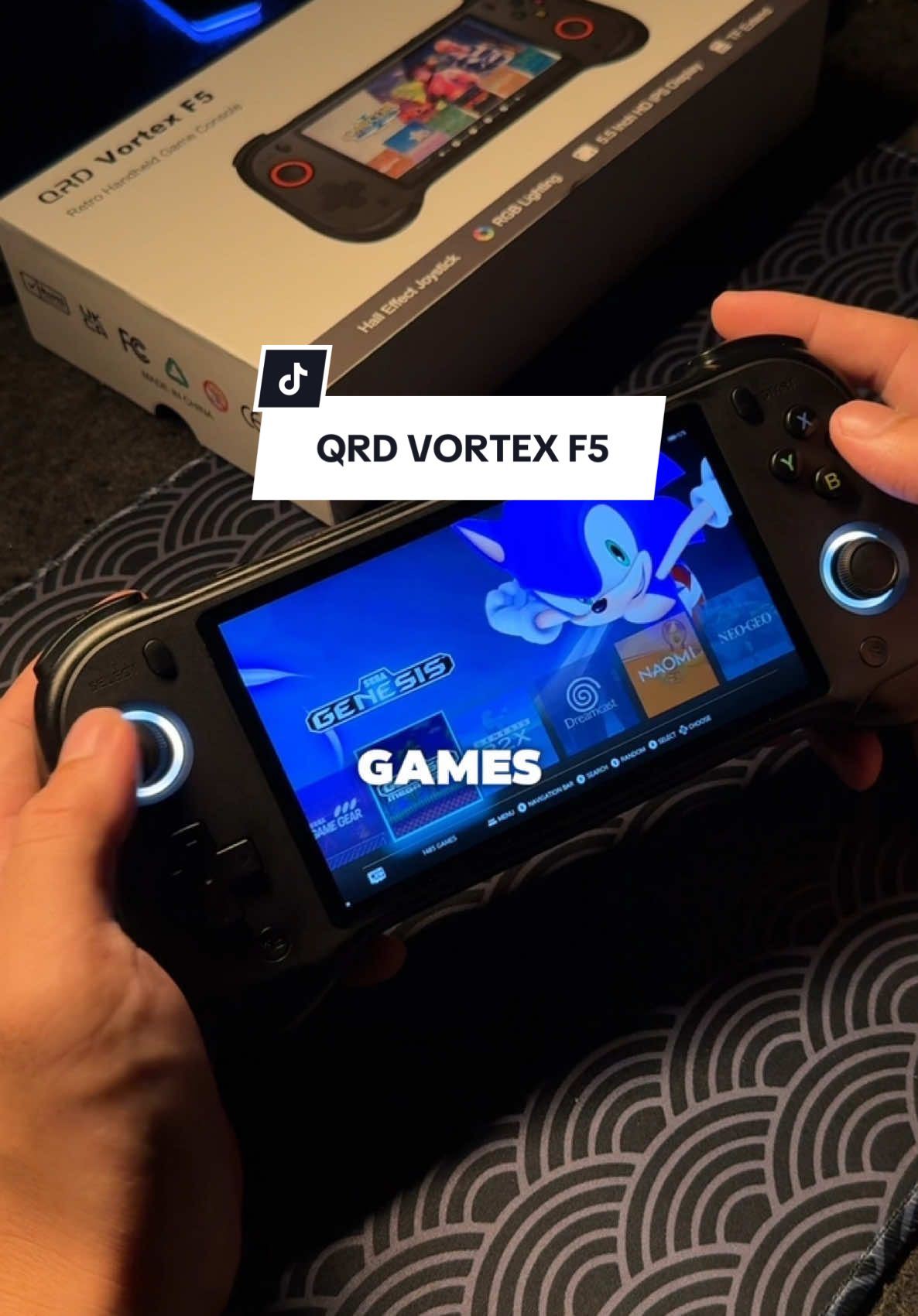 QRD VORTEX F5 a handheld retro gaming console! #retrogaming #gaming #handheldgaming #retrogamingconsole #retrogamingconsole 