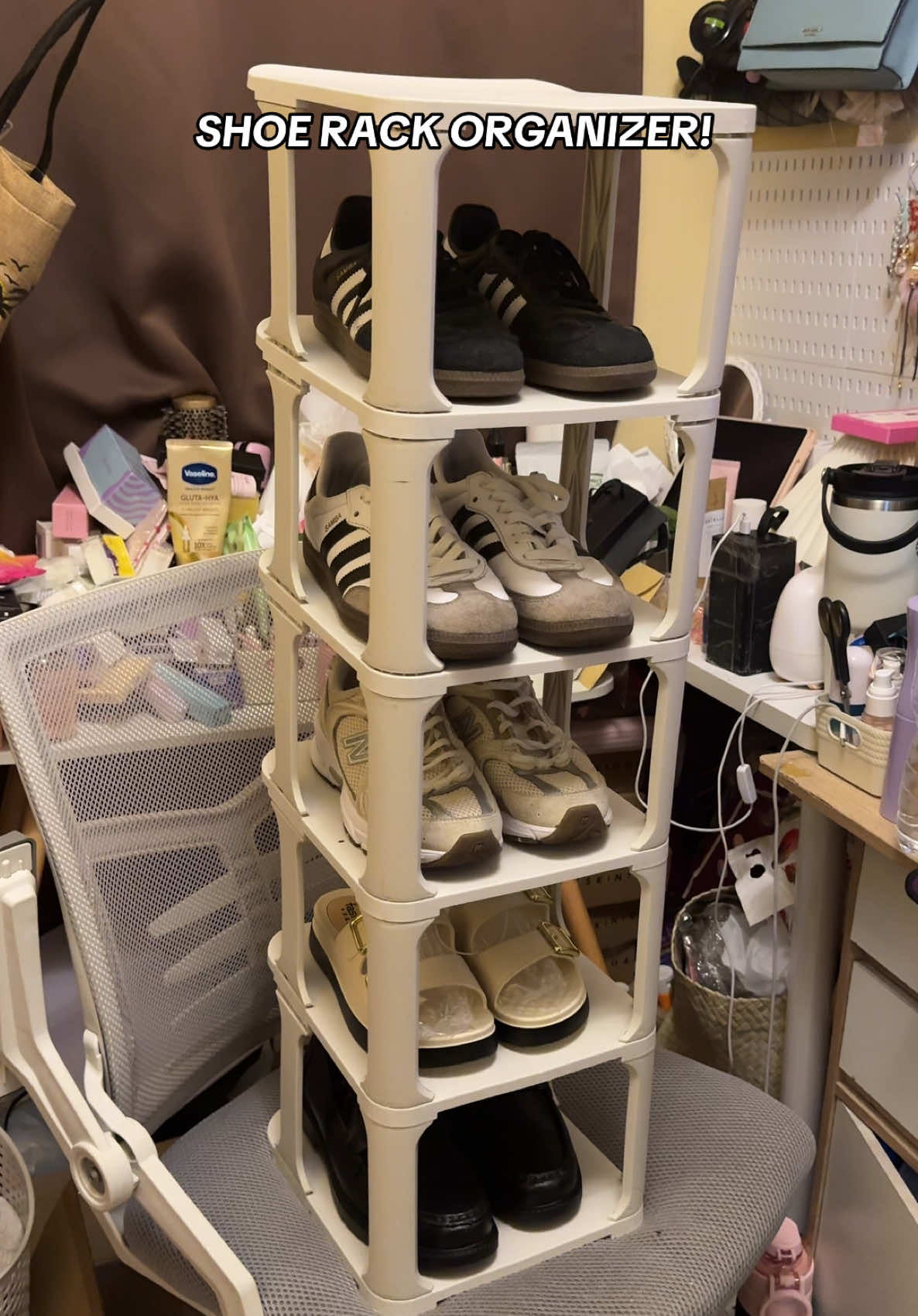 di lang naayos pag assemble 😂 need 💪  #shoerackorganizer #shoerack #shoeracklayer #shoesorganizer #fyp 