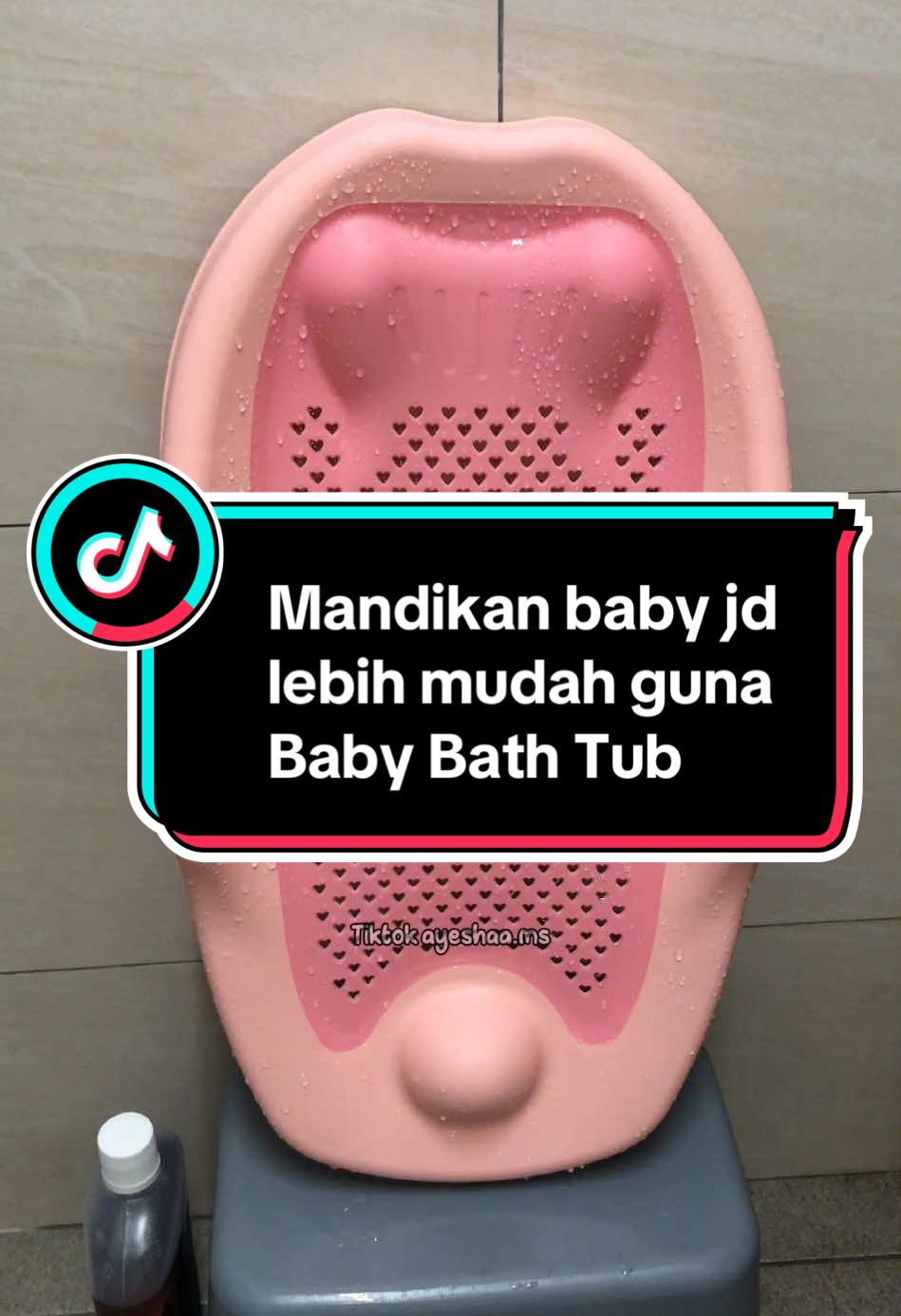 Dari kekok nak mandikan baby newborn jd mudah ada baby bath tub                         #babybath #babybathtub #besinmandibaby #basinmandibaby #mandibaby #sabunmandibaby #babynewborn 