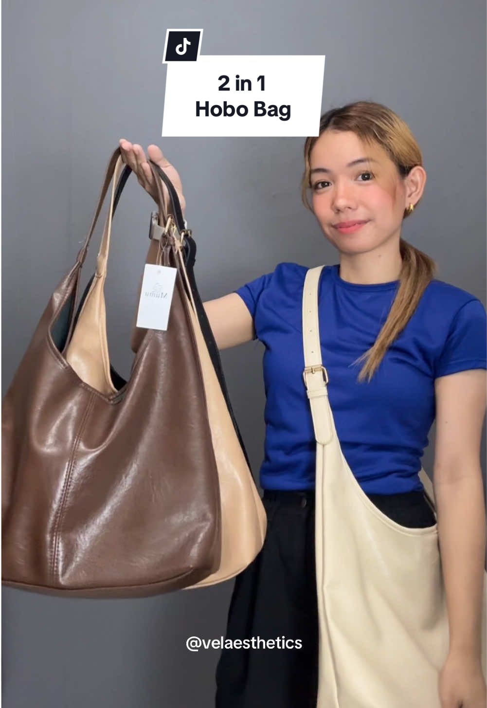 unisex bag reco ✨ #hobobag #slingbag #bagwithpouch #leatherbag #mumuph #mumubags #bagrecommendation #TikTokShopFashion #fyp 
