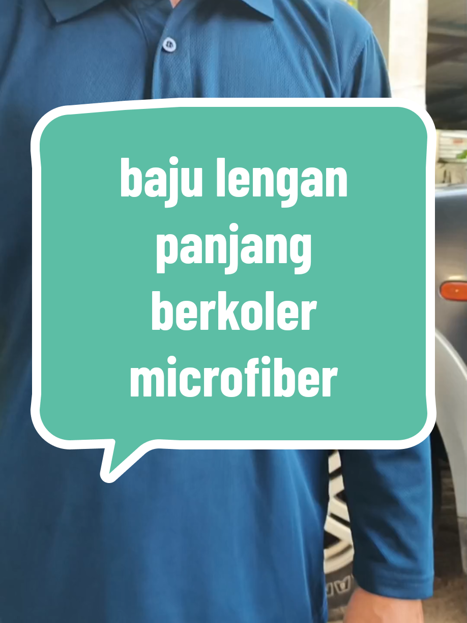 musim panas ni buat kerja kena pakai baju lengan panjang geng #bajumicrofiber #bajulenganpanjang #tshirtberkolar 