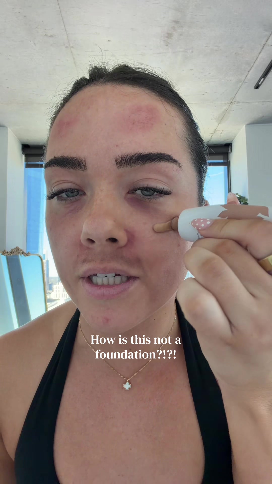 This is crazyyyyyy @tarte cosmetics #makeup #tintedmoisturizer #sunscreen #tartecosmetics #coverage 