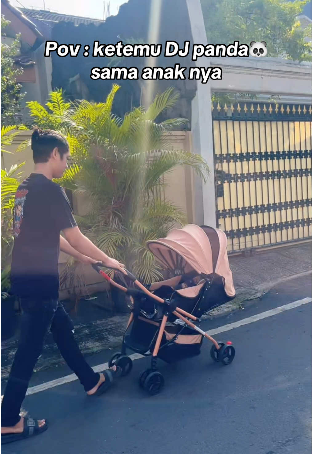 Ketemu dj panda KW😂 auto viral nih stroler nya dipake sm anaknya dj panda🐼😍🔥 #djpanda #djpandaofficial #stroler #strolerbaby #djviral 