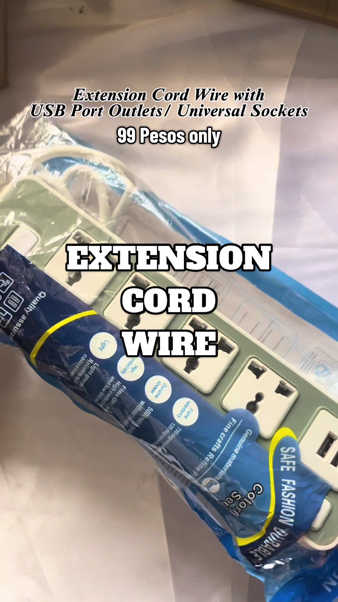 Disclaimer: Prices may vary. #extensioncordwire #USBportoutlets #homeace #universalsockets