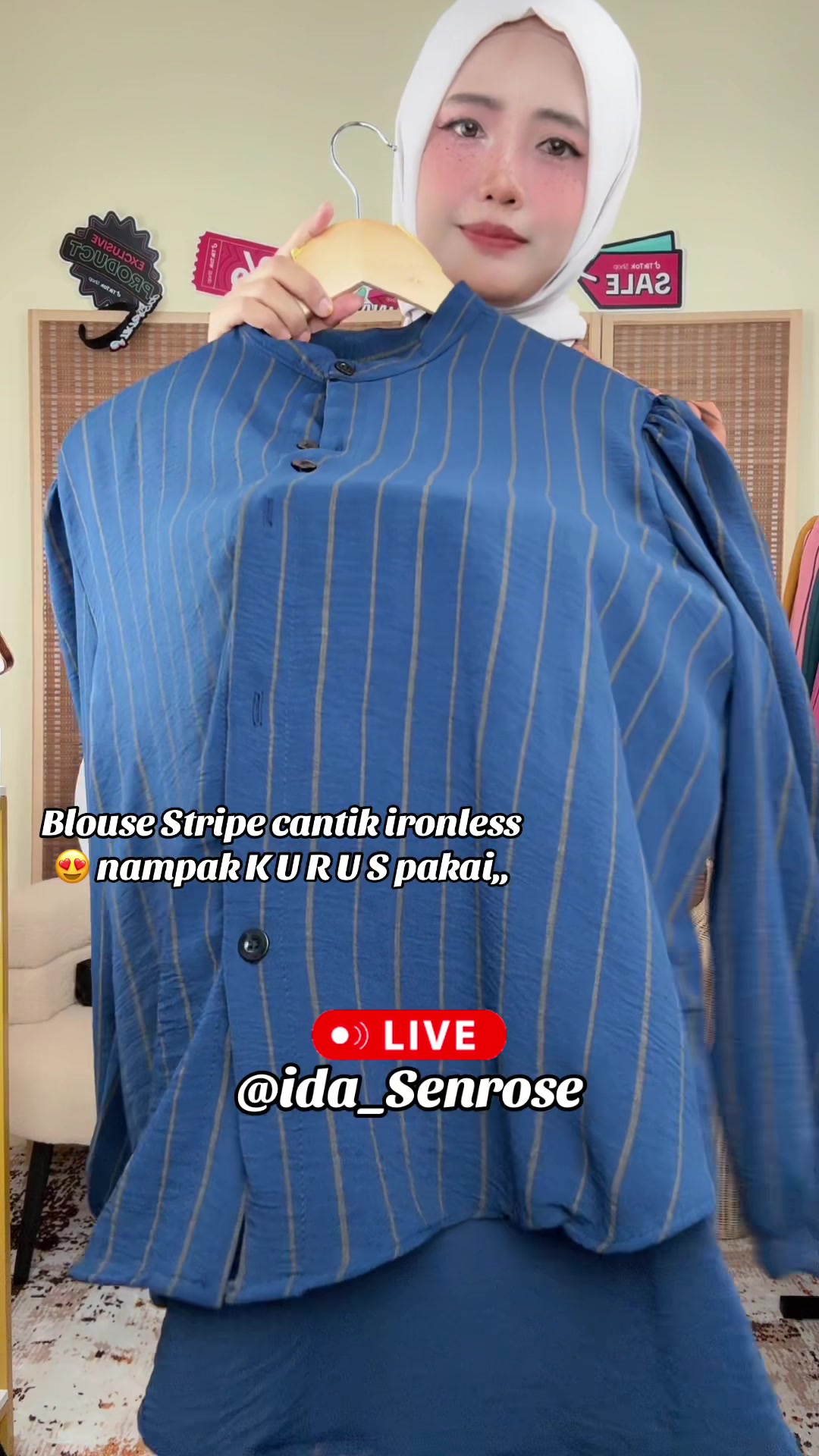 Blouse ironless tak payah GOSOK , kain sejuk lembut jah #blouse #blousemurah #blouseironless #blouseironlessmurah #fyp 