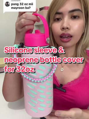 Replying to @RQS shop🤌 Silicone sleeve & neoprene bottle cover for 32oz AquaFlask🫶🏻 #tiktokshop #cuprope #paracord #aquaflask #aquaflaskph #aquaflaskinspiredtumbler #aquaflaskinspired #siliconeboot #siliconebootcover #siliconebootandcuprope #tumblerlid #strawlid #neoprenebags 