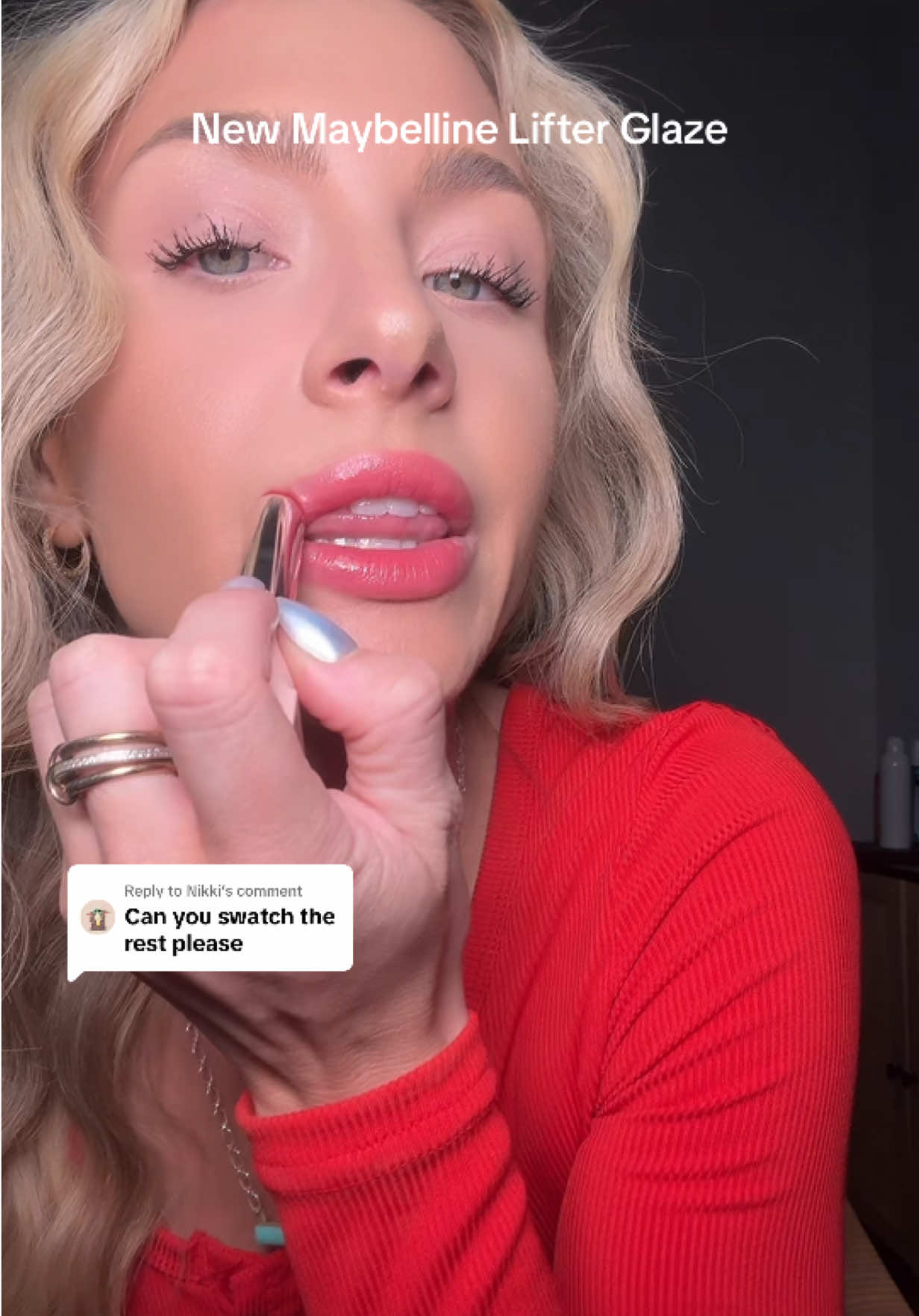 Replying to @Nikki this is how the new @Maybelline NY Glazers Craze Lip Balms look on me! Keep in mind they’re sheer to buildable and I have naturally pinkier lips! Love that this formula has hyaluronic acid so they are not drying whatsoever! #lifterglaze  #maybellinelifterglaze #maybellinelipbalm #maybellinelipstick #ttsbeautybesties #affordablemakeup #newmakeuplaunch #lifterglazelipbalm 
