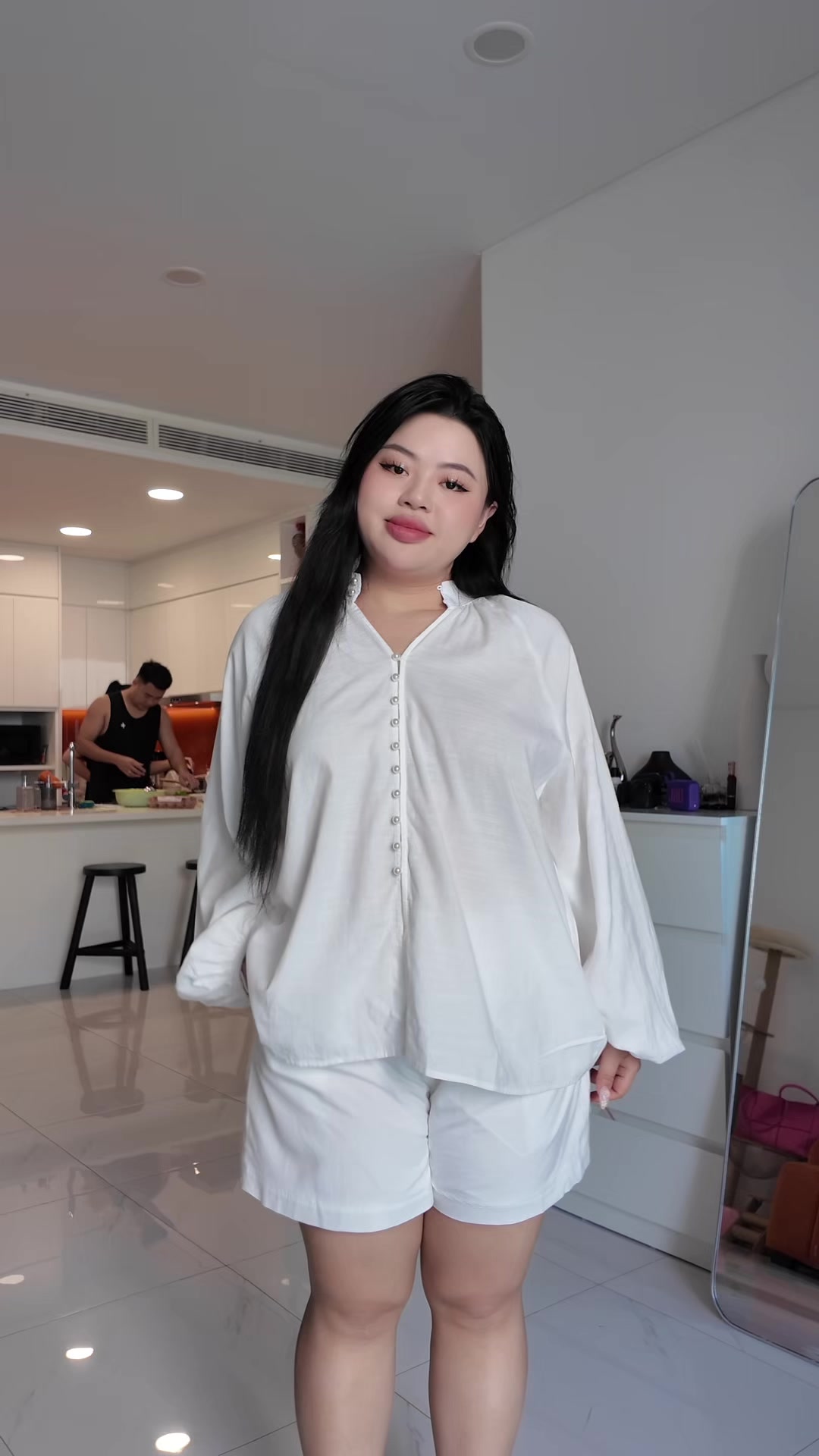 Phải đi tiếpp hoii #cohuuvi #goclamdep #bigsize #chubby 